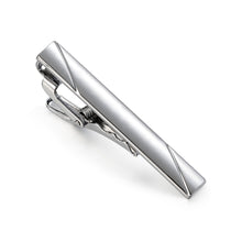 Cargar imagen en el visor de la galería, UJOY Skinny Tie Clips Silver Necktie Shirts Bar Pins Box Packed Gift for Men