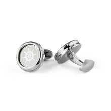 Cargar imagen en el visor de la galería, UJOY Fashionable Round Copper Metal Wave Line Exquisite Cufflinks Groom Wedding Accessories Party Men&#39;s Accessories