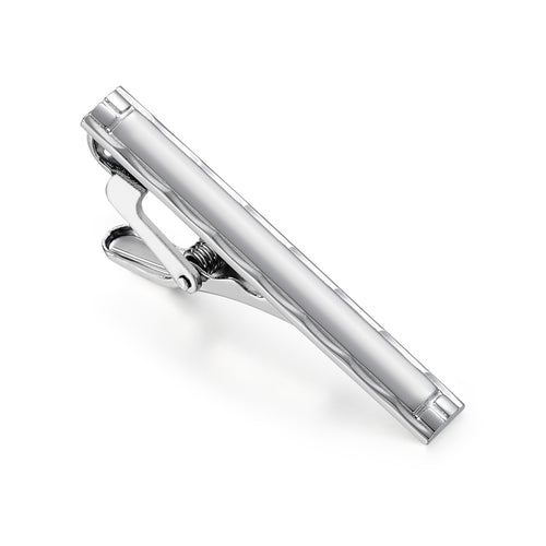 UJOY Skinny Tie Clips Silver Necktie Shirts Bar Pins Box Packed Gift for Men