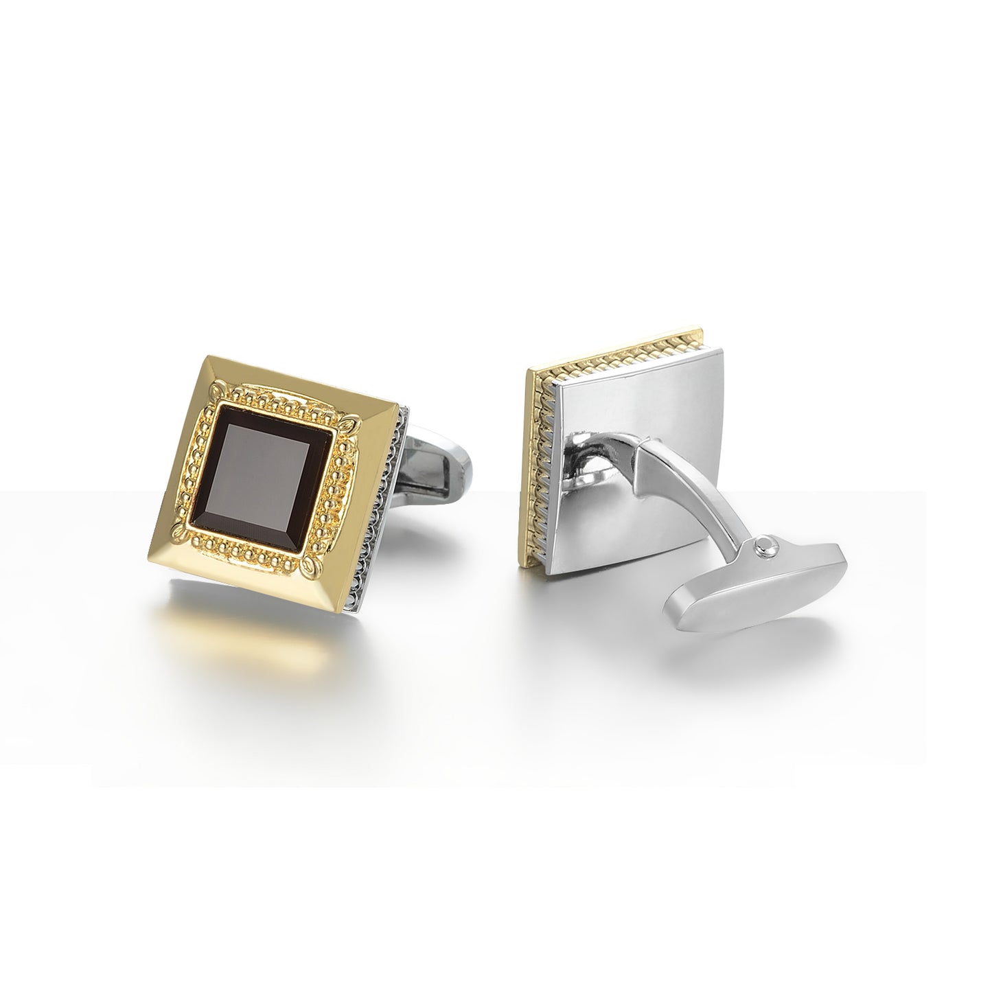 UJOY Vintage Stone Cufflinks for Men Business Wedding Daily Occasion