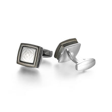 Load image into Gallery viewer, UJOY Cufflinks for Men, White Diamond Crystal Cufflinks for Groom Husband Personalized Gifts, Mens Formal Wedding Business Cufflinks, Gorgeous Cuff Links Shirt Accessories