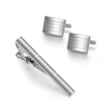 Load image into Gallery viewer, UJOY Cufflinks and Studs Set Blanks Black Color Shirt Tuxedo Buttons Packed in Cufflink Box for Men
