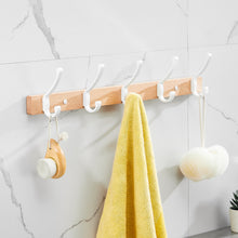 Load image into Gallery viewer, SARIHOSY Wall Hanger Wood Wall Hook Coat Clothes Holder White Coat Rack Home Wall Hook Bathroom Accessories Hook Accessories