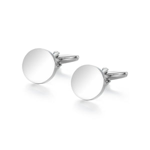 UJOY Men's Jewelry Silver Cufflinks for Shirts for Weddings, Business Meeting, Dinner