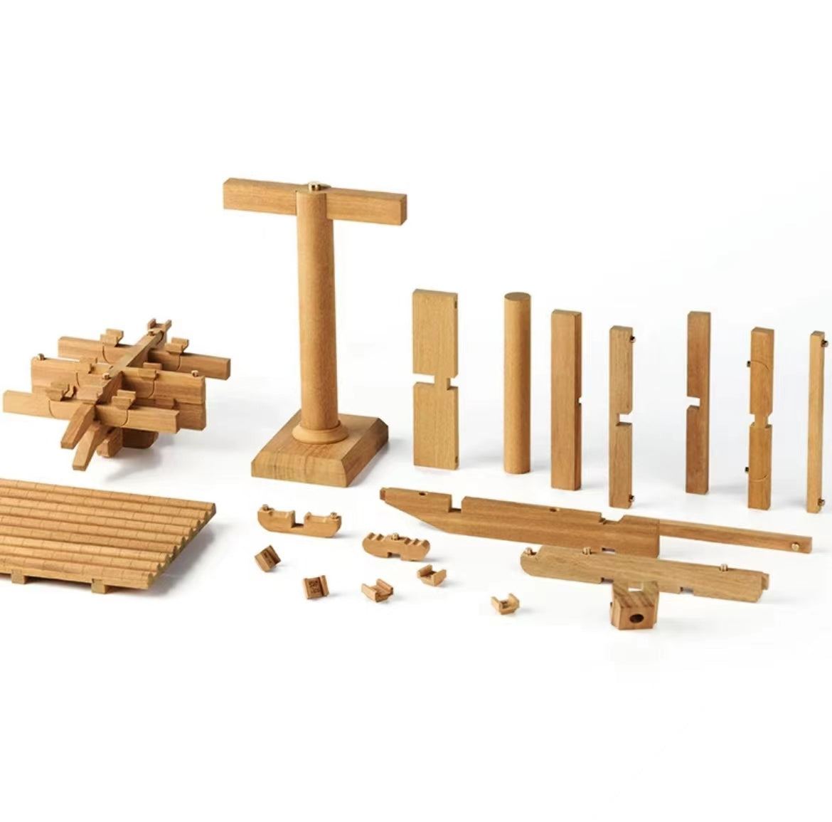 SARIHOSY Natural Wood Series of Ancient Hebei Province Building Blocks on the Stigma of Mani Hall in Longxing Temple Wooden Puzzles for Adults and Teenagers