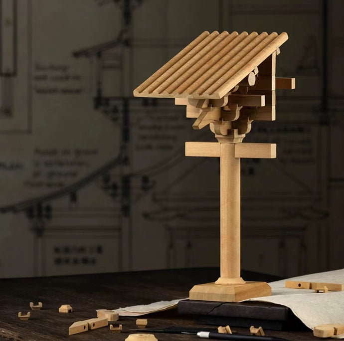SARIHOSY Series of Ancient Hebei Province Building Blocks on the Stigma of Mani Hall in Longxing Temple Wooden Puzzles for Adults and Teenagers