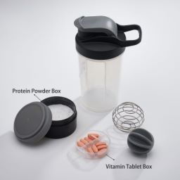 SARIHOSY BlenderBottle Shaker Bottle with Pill Organizer Mixing Ball and Storage for Protein Powder Good Gift for Everyone