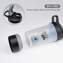 SARIHOSY BlenderBottle Shaker Bottle with Pill Organizer Mixing Ball and Storage for Protein Powder Good Gift for Everyone