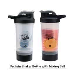 SARIHOSY BlenderBottle Shaker Bottle with Pill Organizer Mixing Ball and Storage for Protein Powder Good Gift for Everyone