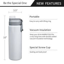 Load image into Gallery viewer, SARIHOSY Thermos 20oz Stainless Steel Vacuum Insulated Water Bottle Keep Drink Cold Outdoor Drinkware Gift for Everyone