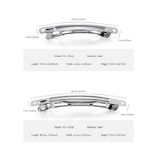 Cargar imagen en el visor de la galería, UJOY Wynameleri 12PCs French Barrettes - DIY Basics Hair Clips, Metal Hair Grips Accessory, Silver Hair Barrettes