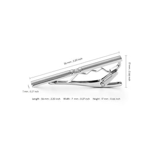 UJOY Tie Clip of Men Tie Bar Clip with Gift Box Silver for Business Silver and Gold