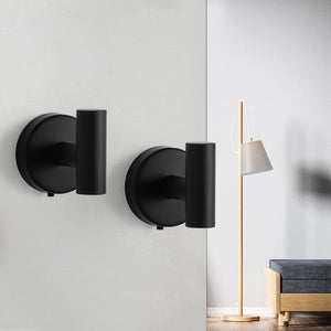SARIHOSY Stainless Steel Black Wall Hook Towel Hook Bathrobe Hook for Bathroom Kitchen Storage Hook Bathroom Accessories  203-5-BK