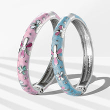 Load image into Gallery viewer, UJOY Colorful Cloisonne Bracelet Jewelry Enamel Handcraft Gold Spring Hinge Birthday Vacation Party Gifts Womens Bangles