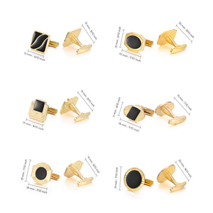 UJOY Cufflinks Combo Set Business Parts Necktie Pins Bars Cuff Links Box for Men