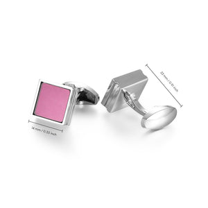 UJOY Cufflinks Fuchsia Elegant Cufflink with Presentation Box for Business Dinner, Wedding Party