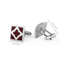 Load image into Gallery viewer, UJOY Red Color Men&#39;s Jewelry Cufflinks Shirts for Weddings, Business, Dinner