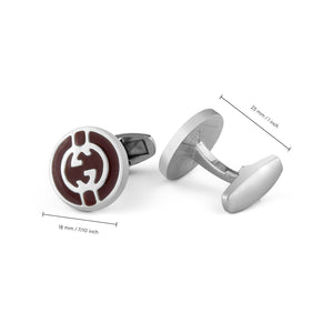 UJOY Red Color Men's Jewelry Cufflinks Shirts for Weddings, Business, Dinner