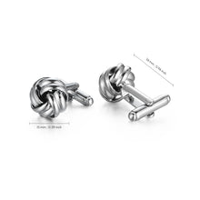 Cargar imagen en el visor de la galería, UJOY Men&#39;s Jewelry Knob Design Cufflinks for Tuxedo Shirts for Weddings, Business, Dinner