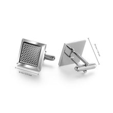 Load image into Gallery viewer, UJOY Elegant Cufflinks Square Shape Cuff Links Sets for Men Wedding Party Gifts