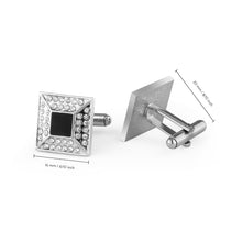 Cargar imagen en el visor de la galería, UJOY Cuff Links Classic Tuxedo Shirt Cufflinks &amp; Shirt Accessories Unique Business Groom Wedding Silver Jewelry Gift for Men