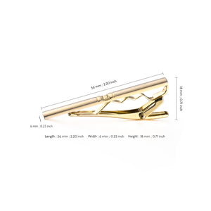 UJOY Tie Clip of Men Tie Bar Clip with Gift Box Silver for Business Silver and Gold