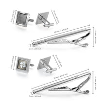 Load image into Gallery viewer, UJOY Cufflinks and Studs Set 8 Shirt Tuxedo Buttons Packed in Cufflink Box for Men