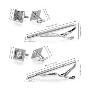 UJOY Cufflinks and Studs Set 8 Shirt Tuxedo Buttons Packed in Cufflink Box for Men
