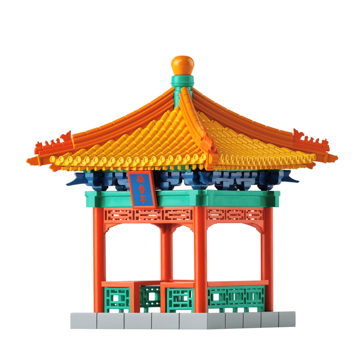 SARIHOSY Natural Wood Forbidden City Imperial Garden Ningxiang Pavilion Mortise and Tenon Buildings Block Mini Version for Adults and Teenagers