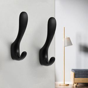 SARIHOSY Wall Hook Matte Black Wall Hook Clothes Hook Towel Hook Coat Rack for Multifunctional Hook Bathroom Accessories 822