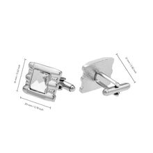 Cargar imagen en el visor de la galería, UJOY Men&#39;s Jewelry Cufflinks Colorful Stones for Tuxedo Shirts for Weddings, Business, Dinner