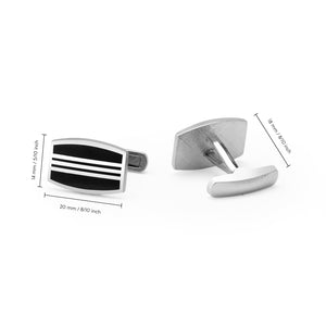 UJOY Silver Color Men's Jewelry Cufflinks for Shirts for Weddings, Business, Dinner