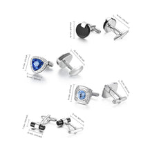 Cargar imagen en el visor de la galería, UJOY Cufflinks Set Business Parts Necktie Pins Bars Cuff Links Box for Men