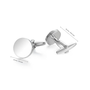 UJOY Men's Jewelry Silver Cufflinks for Shirts for Weddings, Business Meeting, Dinner