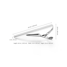 Cargar imagen en el visor de la galería, UJOY Tie Pin Tie Clips with Gift Box Men&#39;s Fashion Accessories Silver