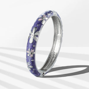UJOY Vintage Bracelet Colorful Cloisonne Women Girls Hinged Bangles Enameled Bracelets