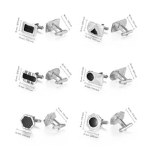 Cargar imagen en el visor de la galería, UJOY Cufflinks Combo Set Business Parts Necktie Pins Bars Cuff Links Box for Men