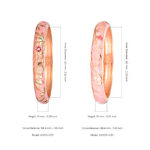 Load image into Gallery viewer, UJOY Designer Indian Style Cloisonne Bracelets Openable Cuff Enameled Bangles Set Jewelry Gift for Women