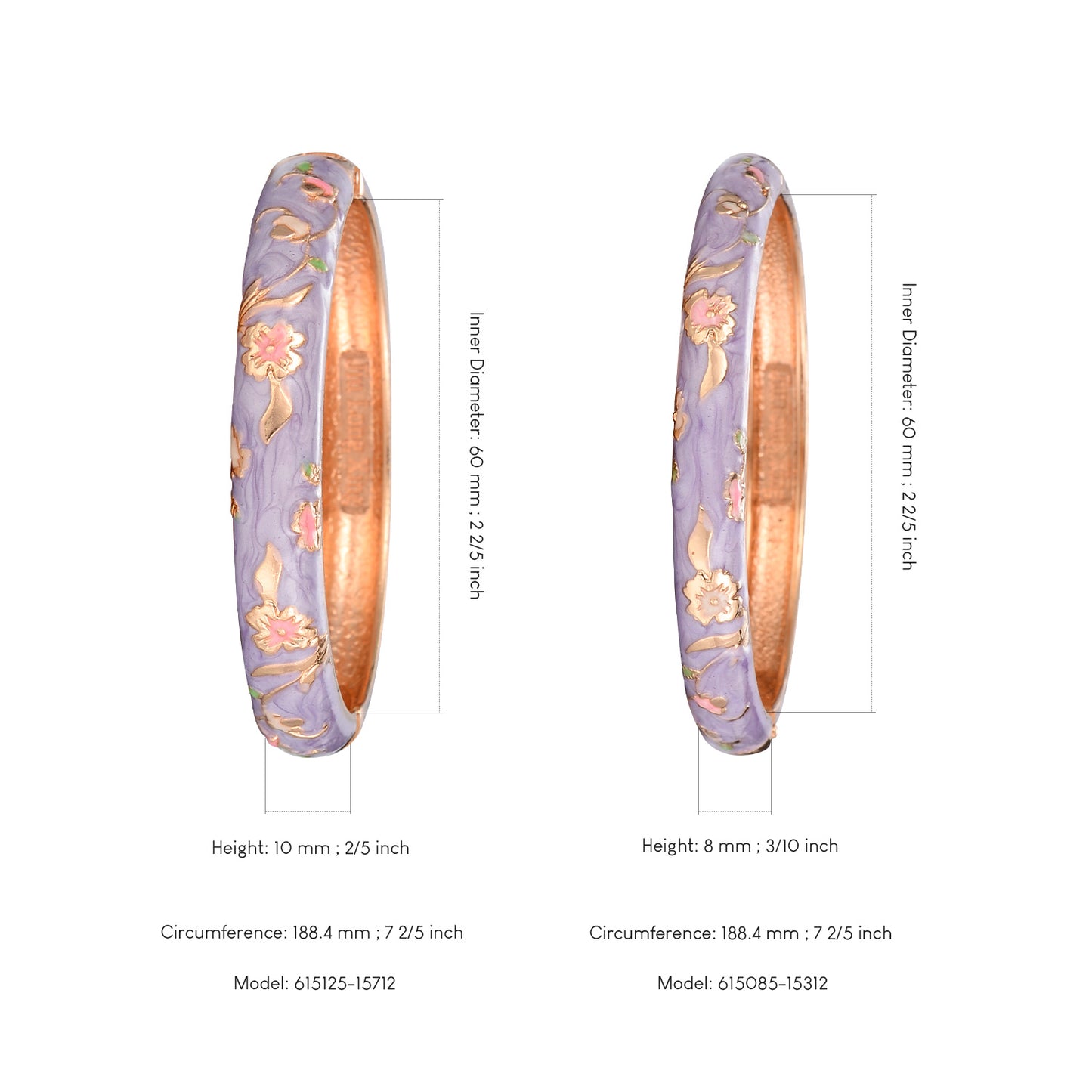 UJOY Designer Indian Style Cloisonne Bracelets Openable Cuff Enameled Bangles Set Jewelry Gift for Women Packed in Box 55A111-55B31