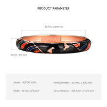 Cargar imagen en el visor de la galería, UJOY Vintage Bracelet Colorful Cloisonne Women Girls Hinged Bangles Enameled Bracelets Jewelry Gifts 55A44