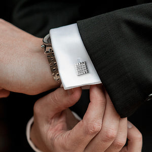 UJOY Cuff Links Classic Tuxedo Shirt Cufflinks & Shirt Accessories Unique Business Groom Wedding Silver Jewelry Gift for Men