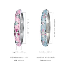 Load image into Gallery viewer, UJOY Colorful Cloisonne Bracelet Jewelry Enamel Handcraft Gold Spring Hinge Birthday Vacation Party Gifts Womens Bangles