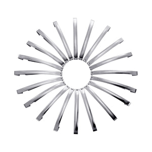 UJOY Hair Slide Clips Women French Barrettes Hair Clips Metal Hair Grips Accessory Silver Hair Barrettes Mini Hair Clips for Hair Extensions Hair Grips