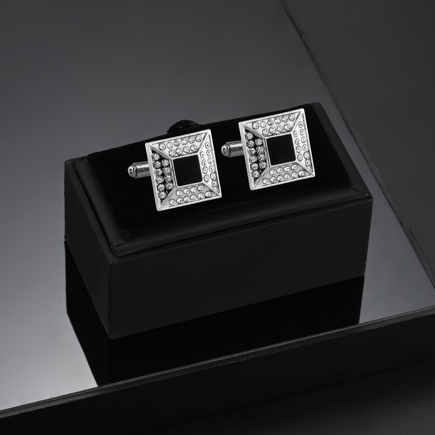UJOY Cuff Links Classic Tuxedo Shirt Cufflinks & Shirt Accessories Unique Business Groom Wedding Silver Jewelry Gift for Men