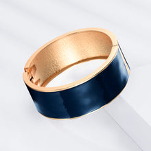 Load image into Gallery viewer, UJOY Cloisonne Bracelet Openable Hinge Gold Cuff Enamel Flower Bangle Jewelry Gift for Women