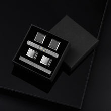 Load image into Gallery viewer, UJOY Cufflinks and Studs Set 4 Colors Shirt Tuxedo Buttons Packed in Cufflink Box for Men