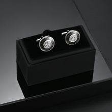 Load image into Gallery viewer, UJOY Men&#39;s Vintage Cufflinks with Black Color Brass Cuff Links Wedding Party Cufflink