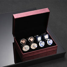 Load image into Gallery viewer, UJOY Tie Clip Shirts Cufflinks Combo Set Business Parts Necktie Pins Bars Cuff Links Box for Men