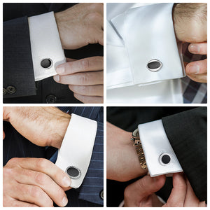 UJOY Cufflinks Combo Set Business Parts Necktie Pins Bars Cuff Links Box for Men