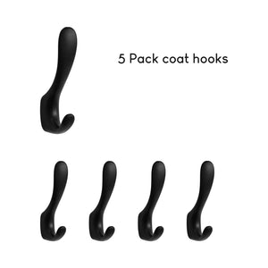 SARIHOSY Wall Hook Matte Black Wall Hook Clothes Hook Towel Hook Coat Rack for Multifunctional Hook Bathroom Accessories